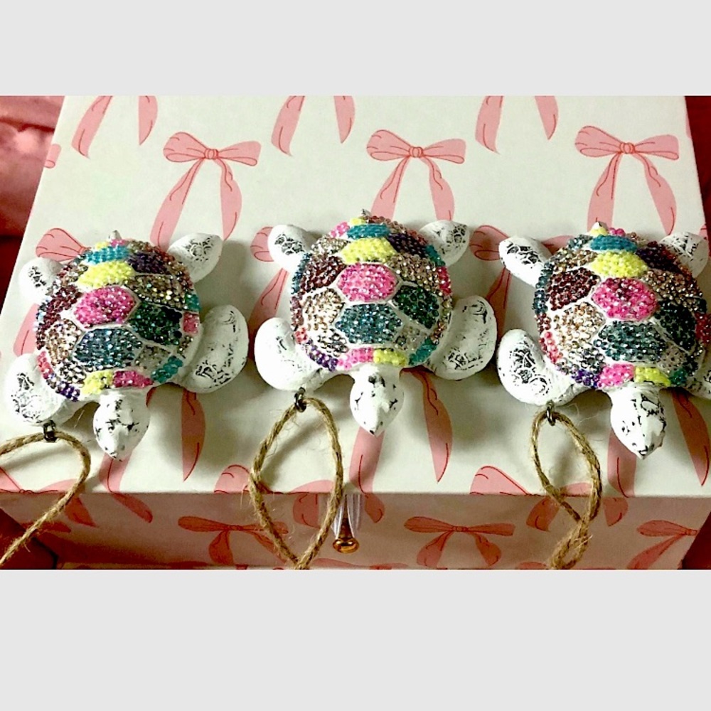 Bedazzled Turtle Ornament